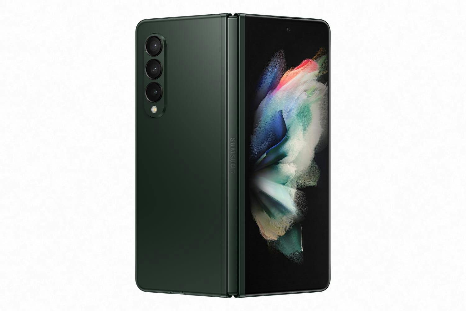 20 galaxyzfold3 5g phantomgreen back115 Galaxy Z Fold3